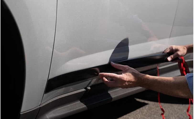 Universal Black Finish Body Molding - 2" x 16 ft, Easy Install & UV Protected