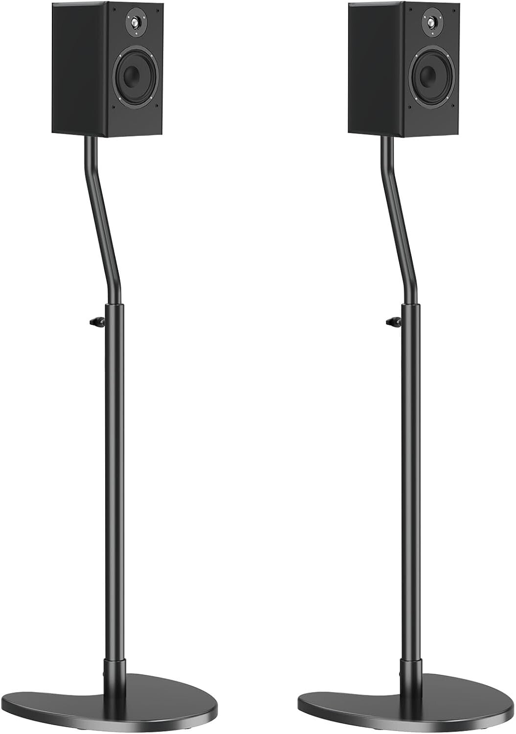 Height Adjustable Speaker Stands - Heavy Duty Floor Mounts with 11 LBS Capacity