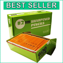 Load image into Gallery viewer, Premium 600 Pcs Woodcased No. 2 Pencils with Latex-Free Erasers - Pre-Sharpened