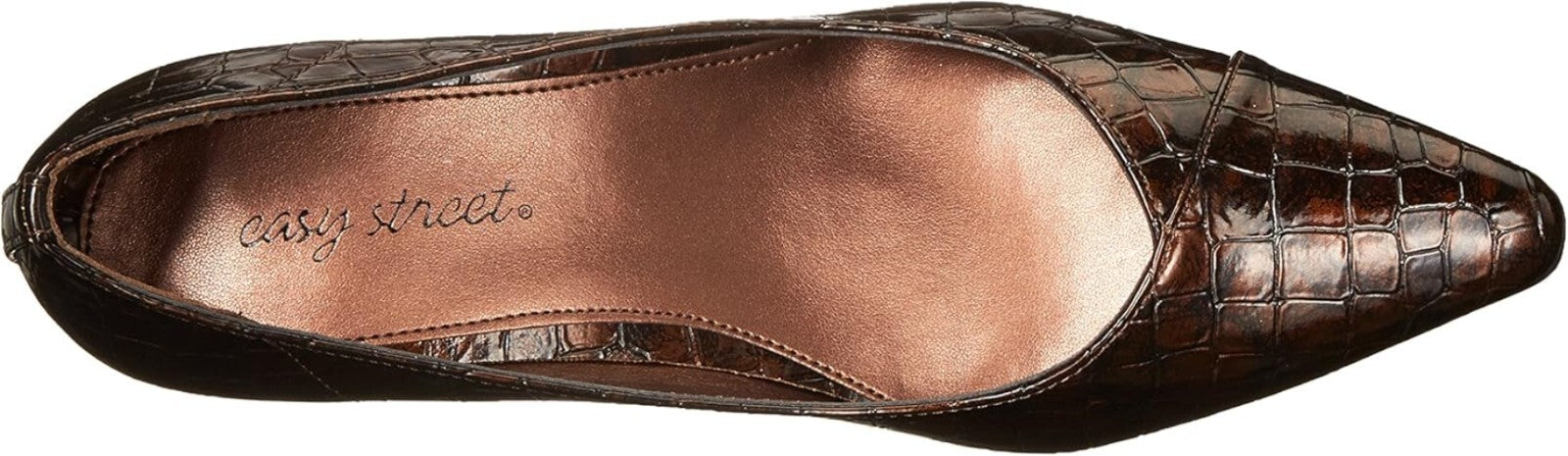 Chic Women's Bronze Pump with Lightweight Design - Comfort Fit, Size 8 X-Wide