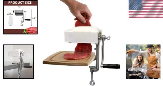 Versatile Meat Tenderizer Tool – Heavy-Duty Clamp-On Cuber for Perfect Marinades
