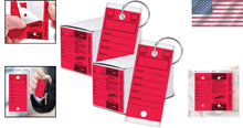 Load image into Gallery viewer, Durable 500 Key Tags with Advanced Seal Technology &amp; Chrome Rings - Red