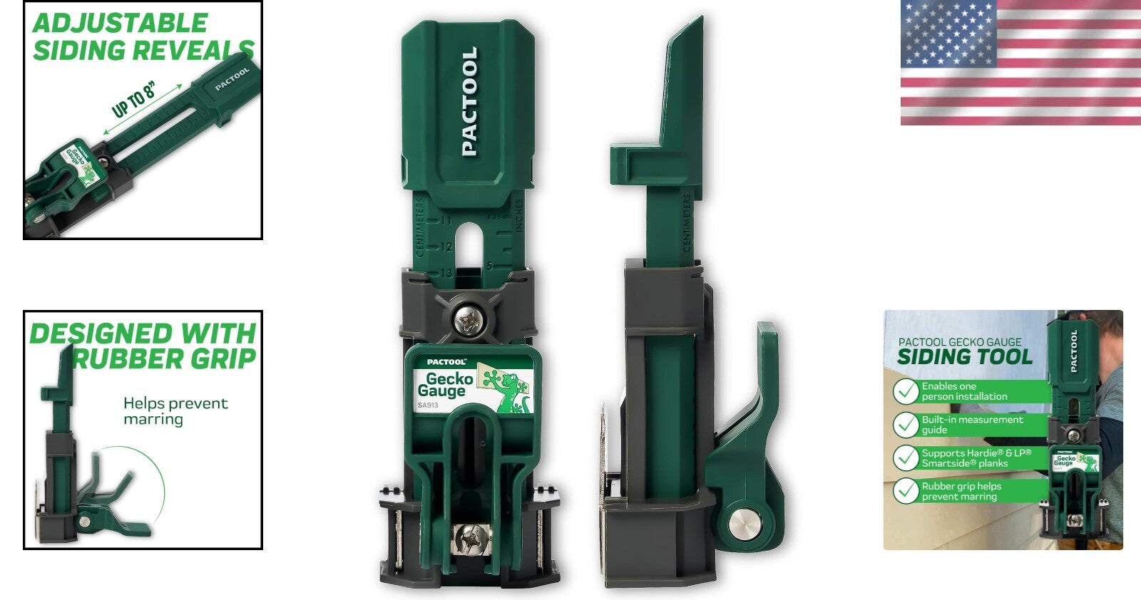 Durable Gecko Gauge for Hardie Fiber Cement & LP SmartSide – Perfect Siding Tool