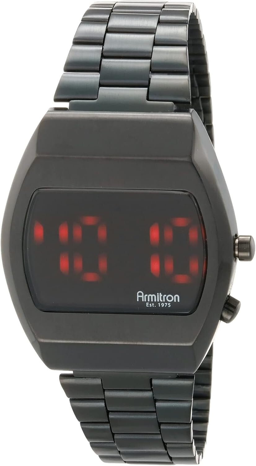 Active Men's Water-Resistant Retro Digital Watch with Easy-to-Use Side Button