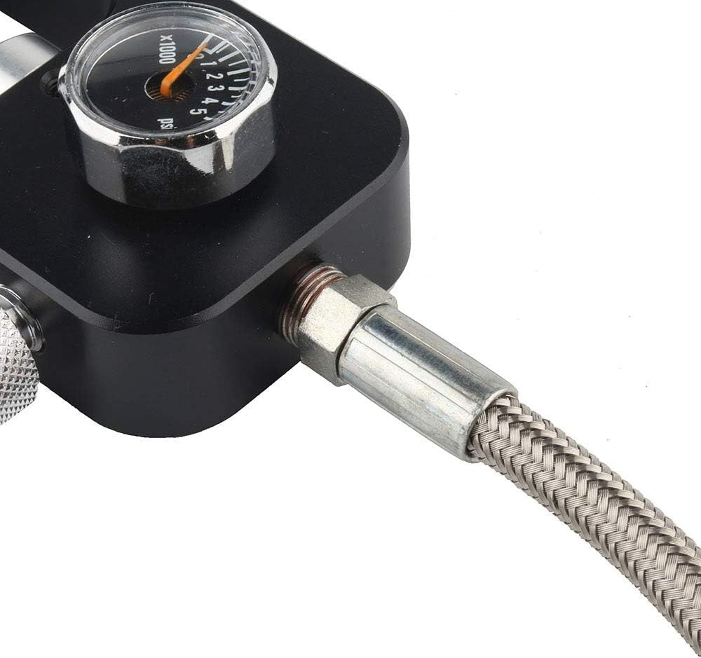 Durable DIN Valve Scuba Tank Adapter - 36 Inch Stainless Steel Hose Included