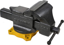 Load image into Gallery viewer, Industrial 6-Inch Bench Vise - Cast Iron, Replaceable Jaws &amp; Polished Anvil