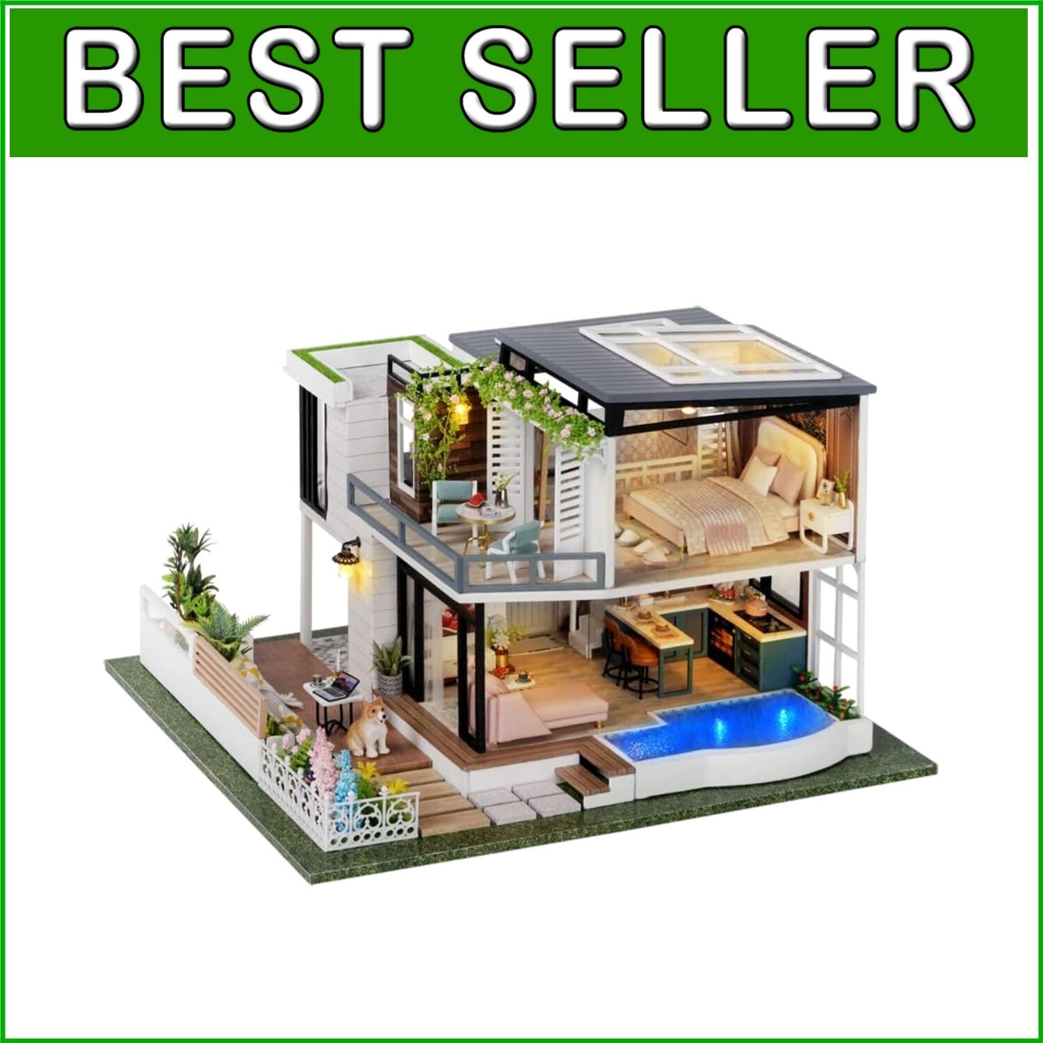 1:24 Scale DIY Dollhouse with Furniture and Music: Magical Crafting Experience