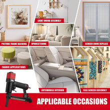 Load image into Gallery viewer, Adjustable Long Nose Pneumatic Stapler: Perfect for Upholstery &amp; Wood Assembly