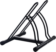 Load image into Gallery viewer, Heavy-Duty Freestanding Bike Rack: Instant Storage for 2 Bikes, Universal Fit