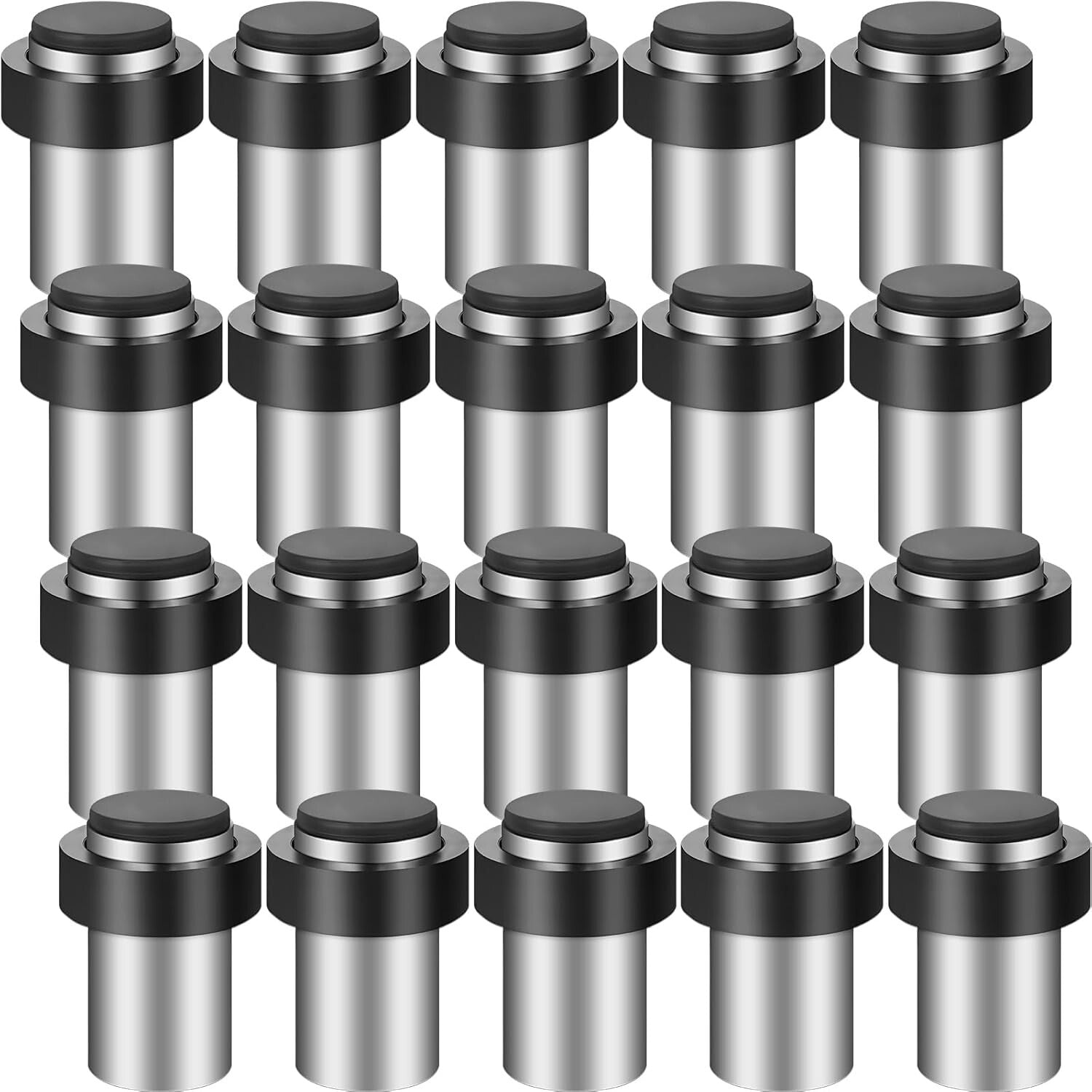 Compact and Elegant 20 Pc Stainless Steel Door Stopper Set with Unique Design