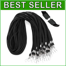 Load image into Gallery viewer, Flat Breakaway Safety Lanyards 100-Pack - Lightweight &amp; Neck-Friendly, 36-Inch