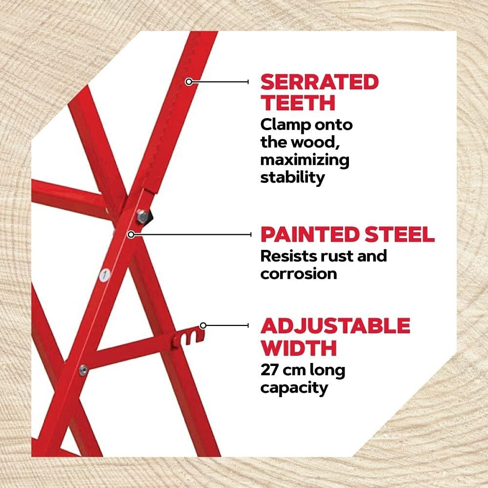 Durable Foldable Sawbuck with High-Speed Steel Blade for Safe Logging & Firewood