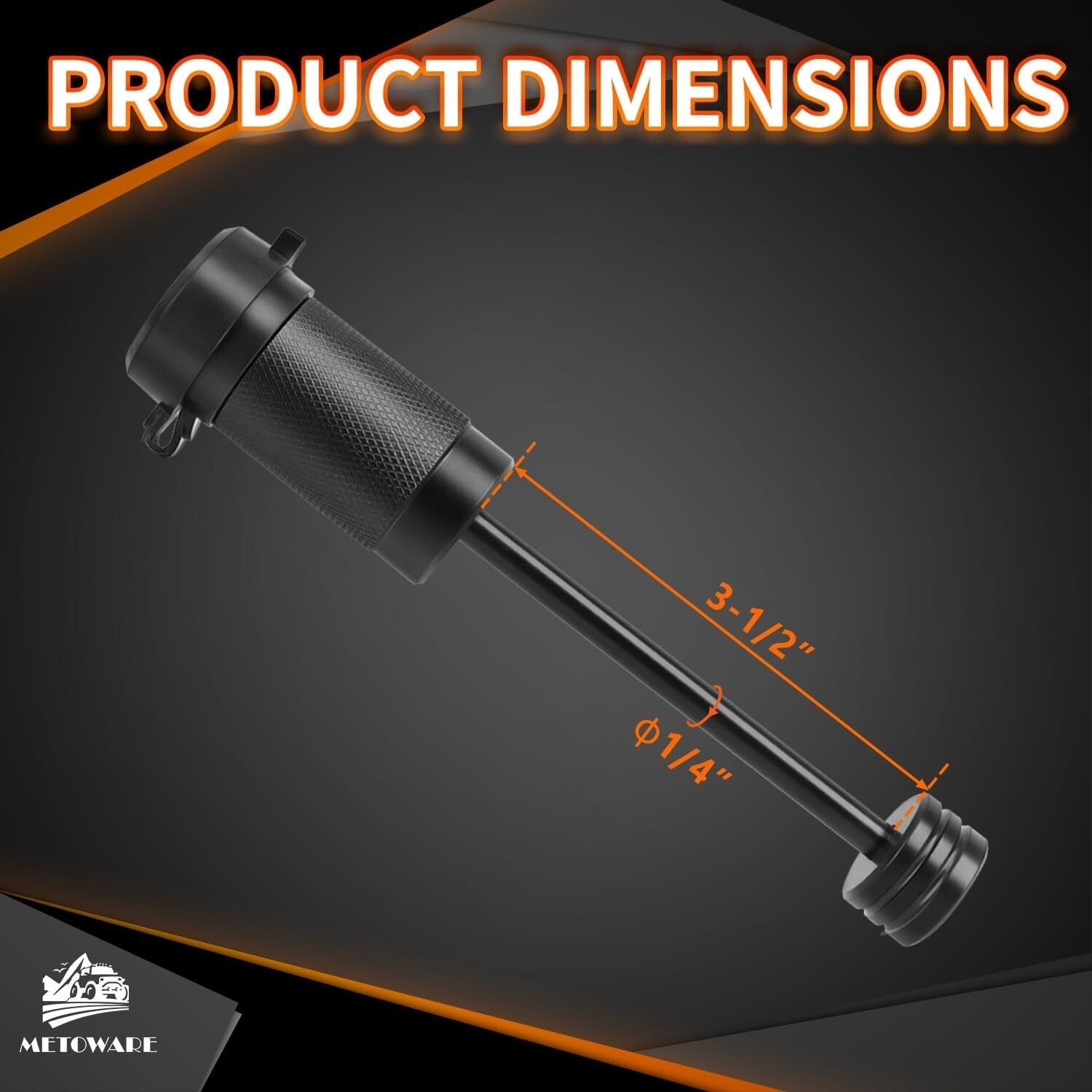 Modern Dogbone Style Trailer Coupler Lock 1/4" Dia – Easy Push-to-Lock Design