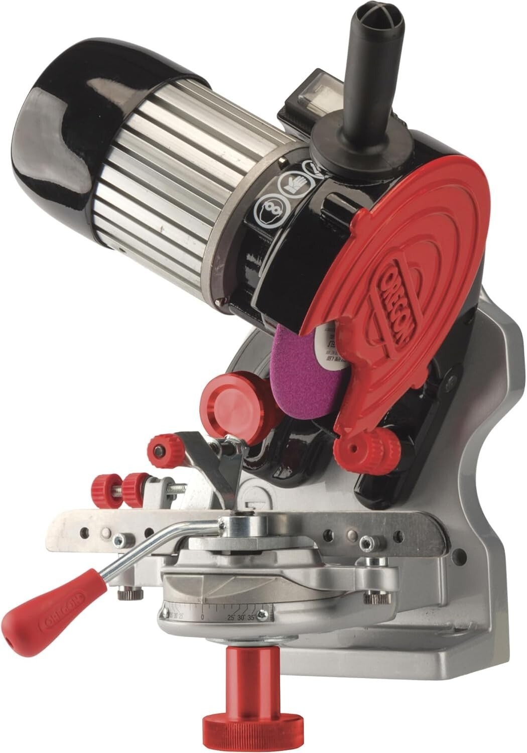 Efficient 120-Volt Bench Grinder & Chainsaw Chain Sharpener with Grinding Discs