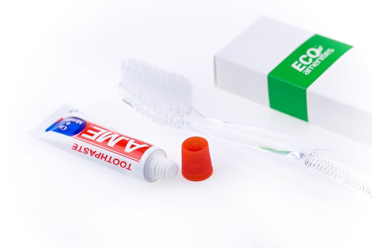 100-Piece Travel Toothbrush Kit with Peppermint Toothpaste - Eco-Friendly Hot...