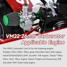 Load image into Gallery viewer, Premium VM22 Carburetor Upgrade for Coleman CT200U &amp; Baja Warrior Mini Bikes