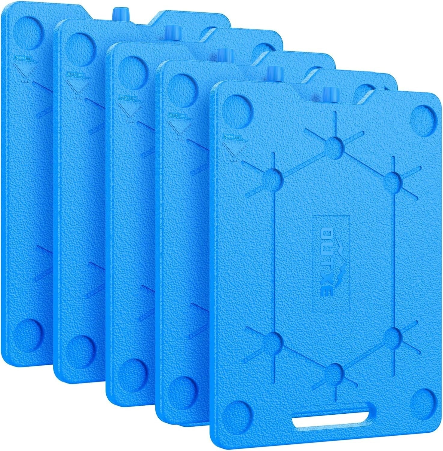 BPA-Free Ice Packs for Coolers - 18-Hour Cold Retention - 0.6 Inch Slim