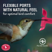 Load image into Gallery viewer, Pack of 2 Red Glass Hummingbird Feeders - Easy Top-Fill with Ant Protection
