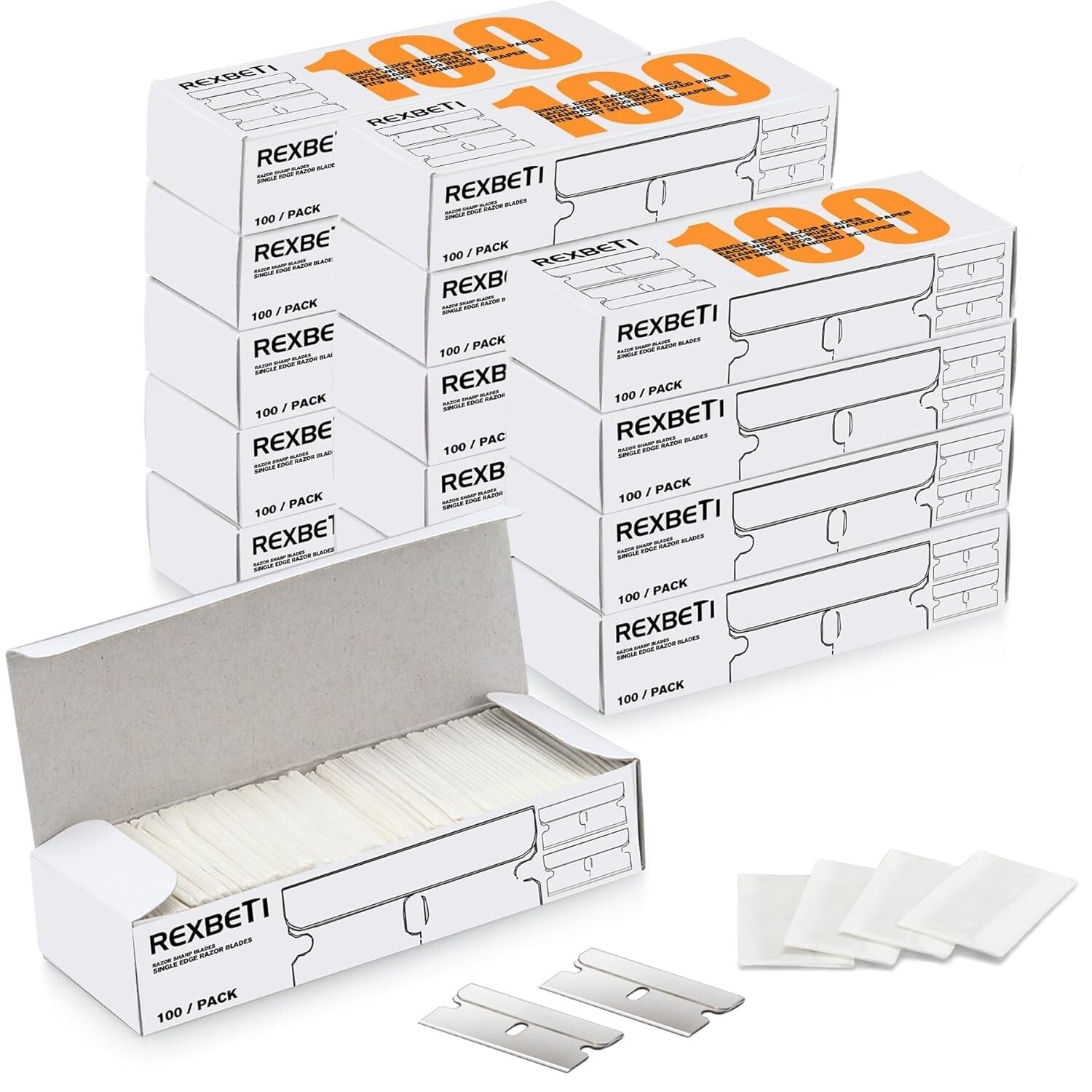1400 High-Quality Single Edge Razor Blades for Industrial Sticker Removal