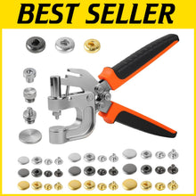 Load image into Gallery viewer, Lightweight Leather Snap Kit with 90 Durable Snaps &amp; User-Friendly Pliers