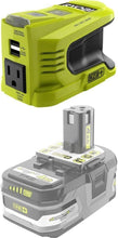 Load image into Gallery viewer, 150 Watts Battery Powered Inverter with LED Light for On-the-Go Convenience