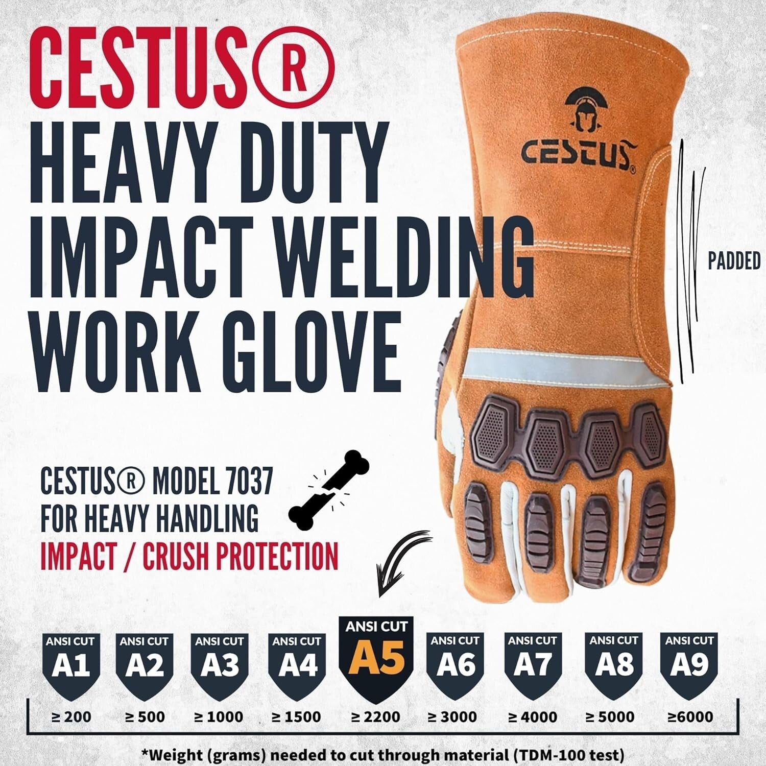 X-Large Heavy-Duty Weldtech Pro Gloves – Cut Resistant & Fire Resistant