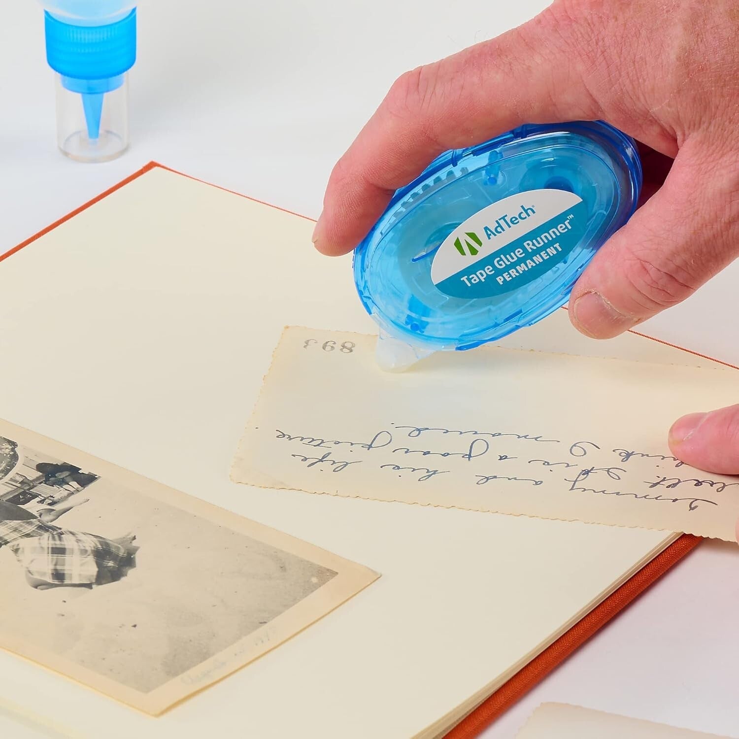 Permanent Blue Cartridge Crafter's Tape Refills (12 Pack) - Photo Safe Adhesive