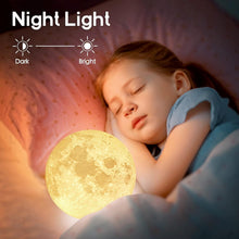 Load image into Gallery viewer, Whimsical 3D Moon Lamp with Remote Control - Ideal Gift for Teen Girls &amp; Boys
