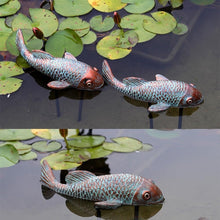 Load image into Gallery viewer, Unique Antique Koi Fish Garden Statues with 2 Iron Poles - Indoor &amp; Outdoor