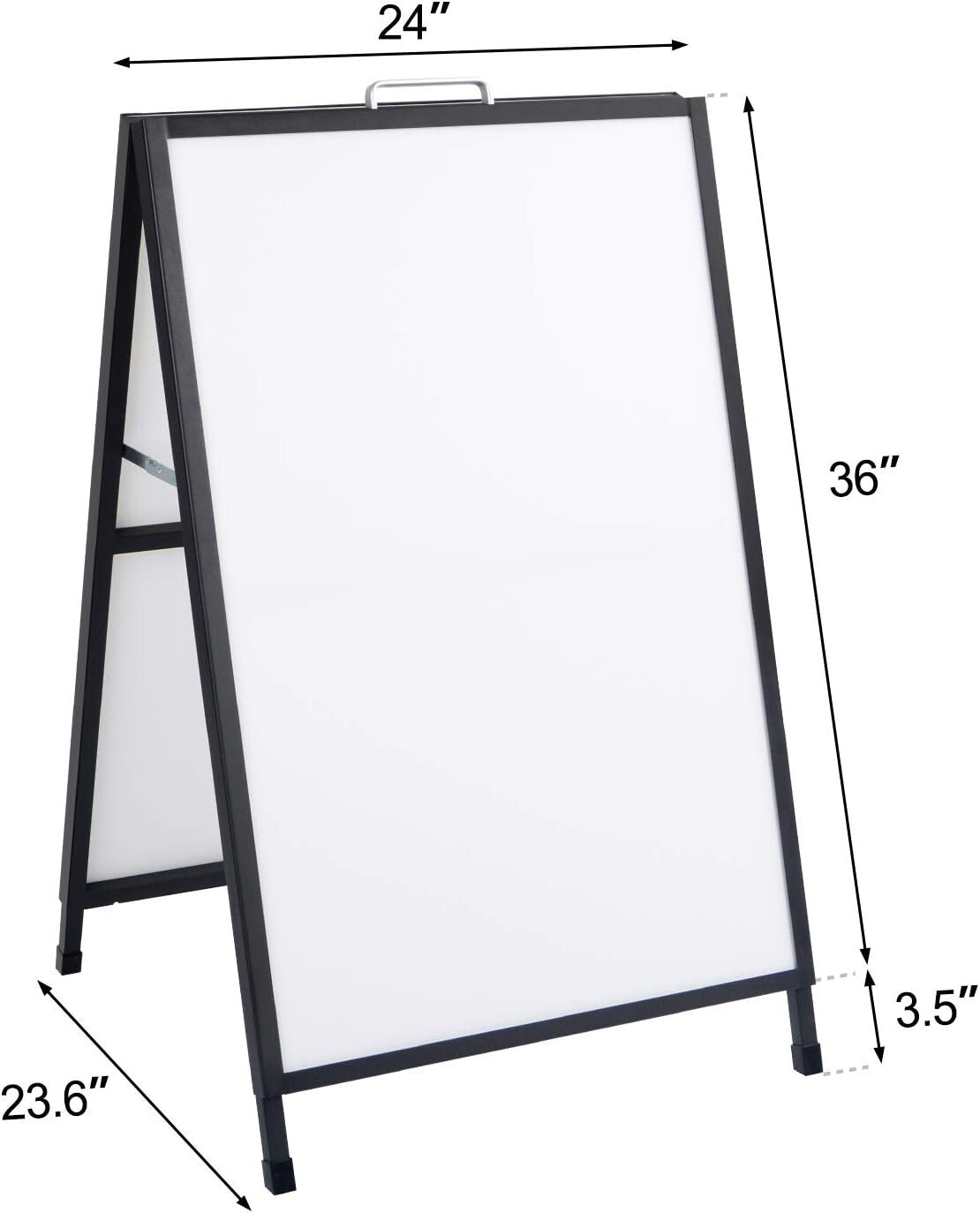 Attractive Heavy-Duty Portable Sidewalk Sign - 24"x36" for Restaurants & Events