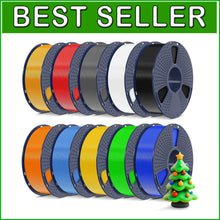 Load image into Gallery viewer, Neatly Wound 3D Printer PLA+ Filament - 1.75mm, 10 Color Variety, Effortless Use