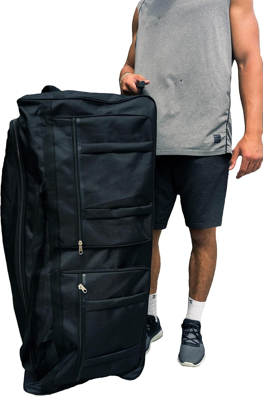 Premium 42-Inch Heavy-Duty Duffel Bag with Wheels: Perfect for Travel and Sports