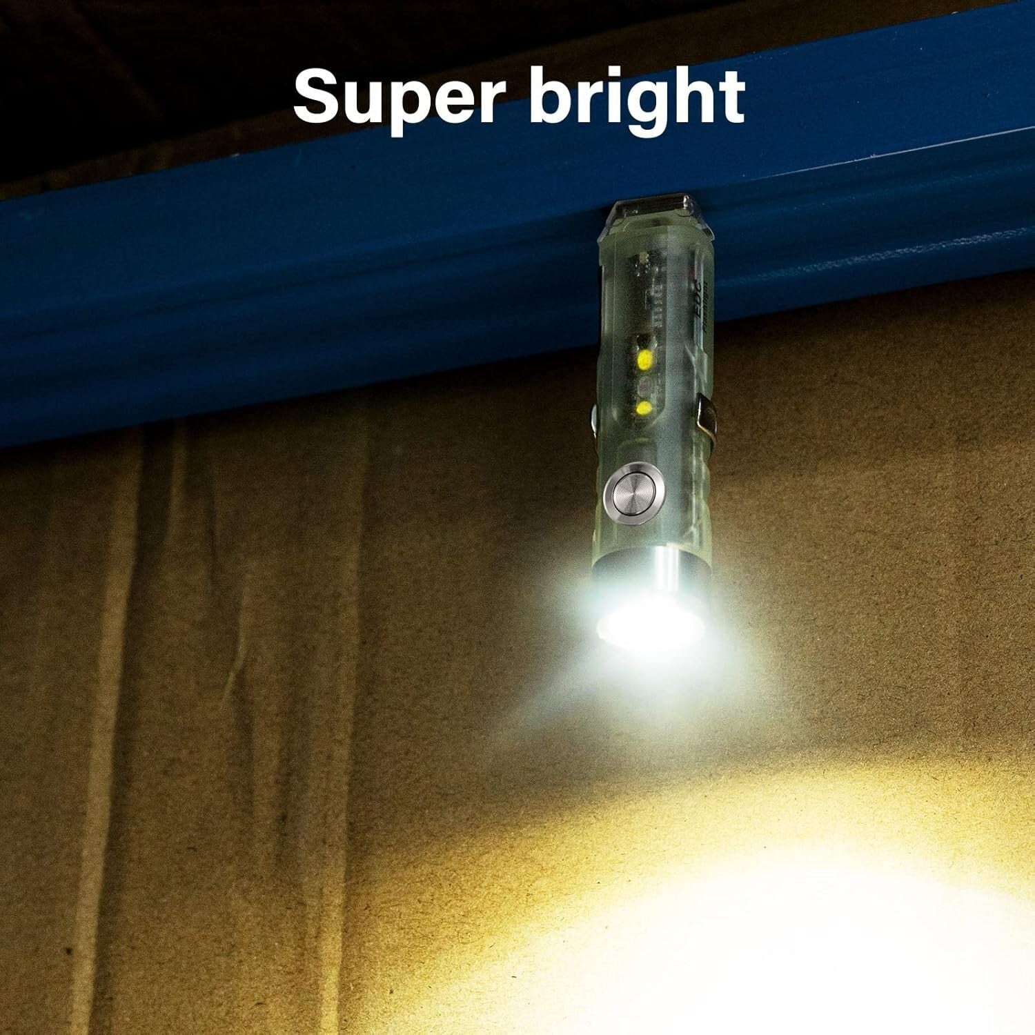 Versatile Magnetized LED Flashlight with 650 Lumens & Glow-in-the-Dark Function