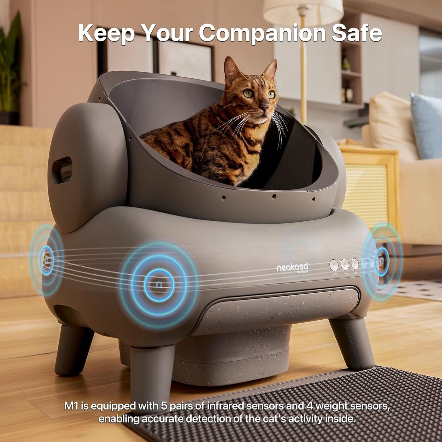 Self-Cleaning Odor-Free Cat Litter Box with Trash Bags for Busy Cat Owners