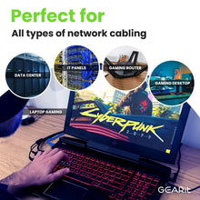 Load image into Gallery viewer, Bulk 20-Pack Cat 6 Ethernet Patch Cables - 10 Feet, Gold-Plated RJ45 Connectors