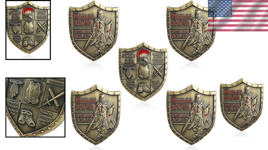 Military Appreciation Challenge Coins - Armor of God for Daily Faith Reminders