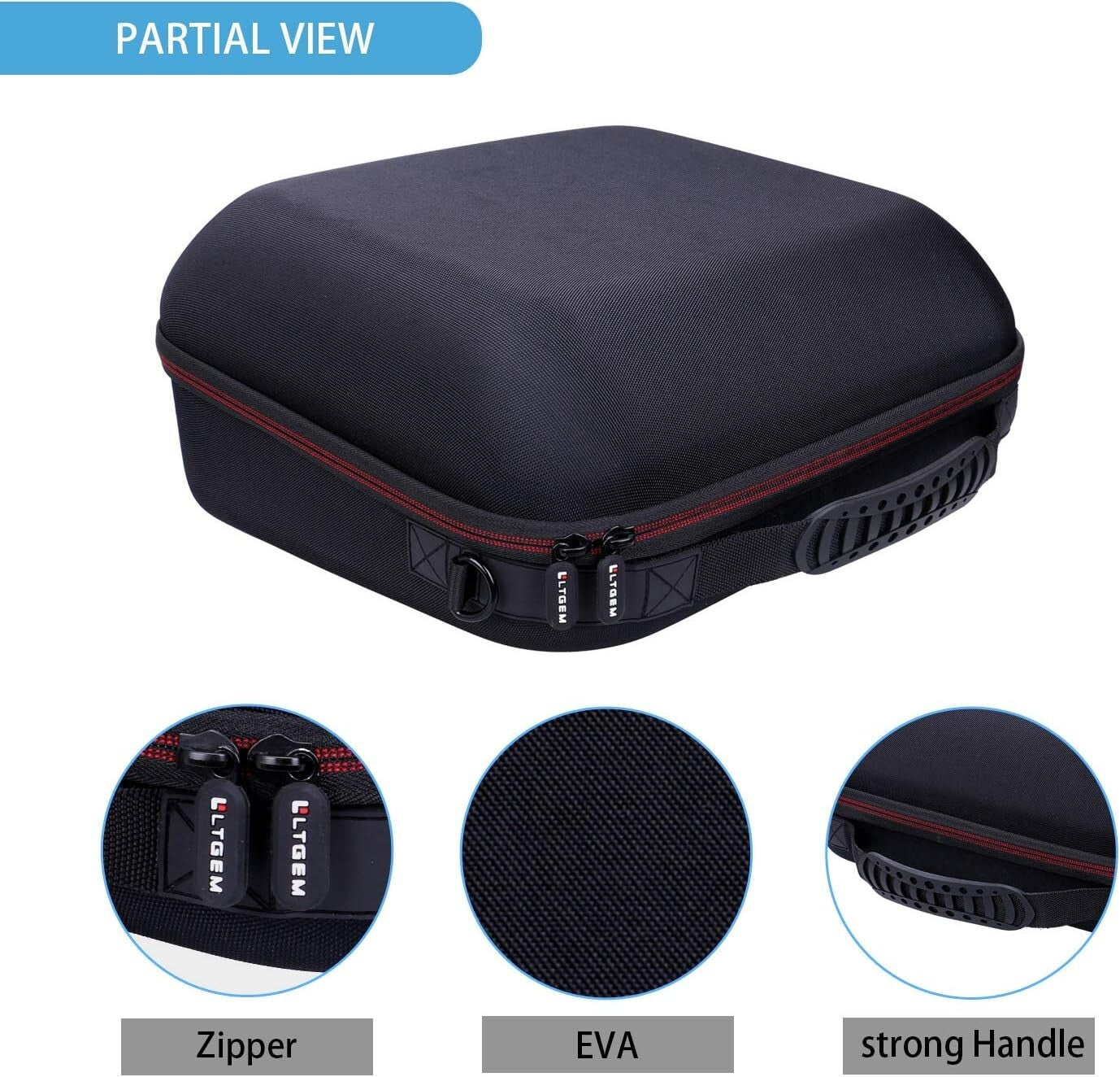 Lightweight Black & Gray Case for Cricut EasyPress 2/3 - Perfect Protection