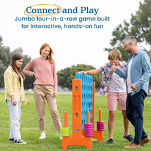 Load image into Gallery viewer, Jumbo 4-To-Score Giant Connect 4 Game - Vibrant Indoor/Outdoor Fun!