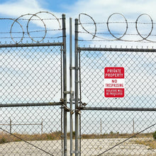 Load image into Gallery viewer, 18x12 Private Property Signs - Reflective, Durable 4-Pack for Security Needs