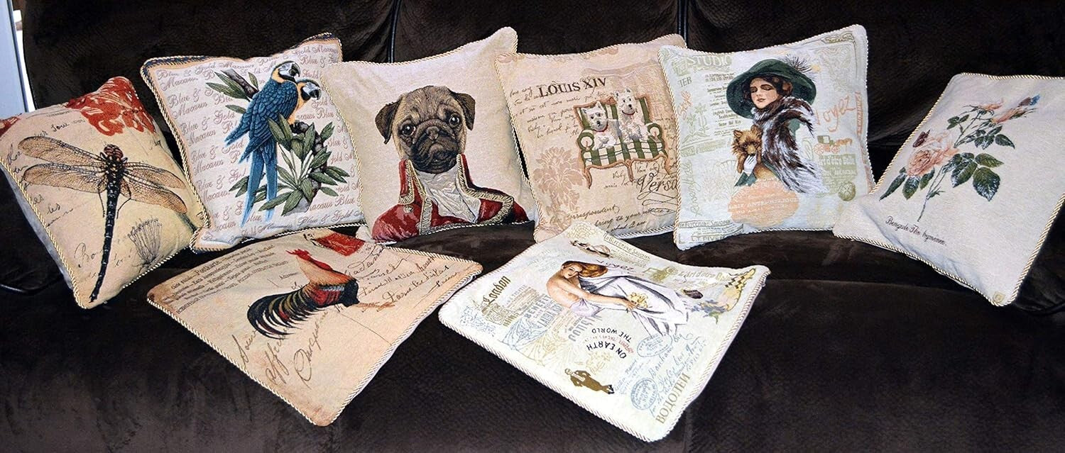 18x18 Dragonfly Cushion Covers - Durable & Stylish Set of 2 for Living Room