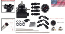 Load image into Gallery viewer, Precision Adjustable Fuel Pressure Regulator with 1-3/4'' Gauge &amp; Aluminum Frame
