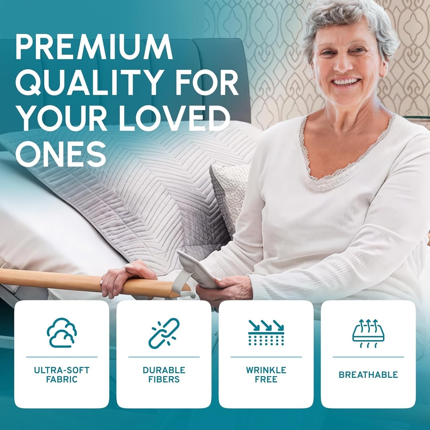 Durable Machine Washable Hospital Bed Sheets - Set of 3, 36" x 80" Size