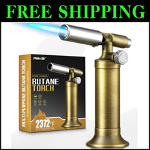 Load image into Gallery viewer, Copper Butane Torch for Cooking - Adjustable Flame and Refillable Design