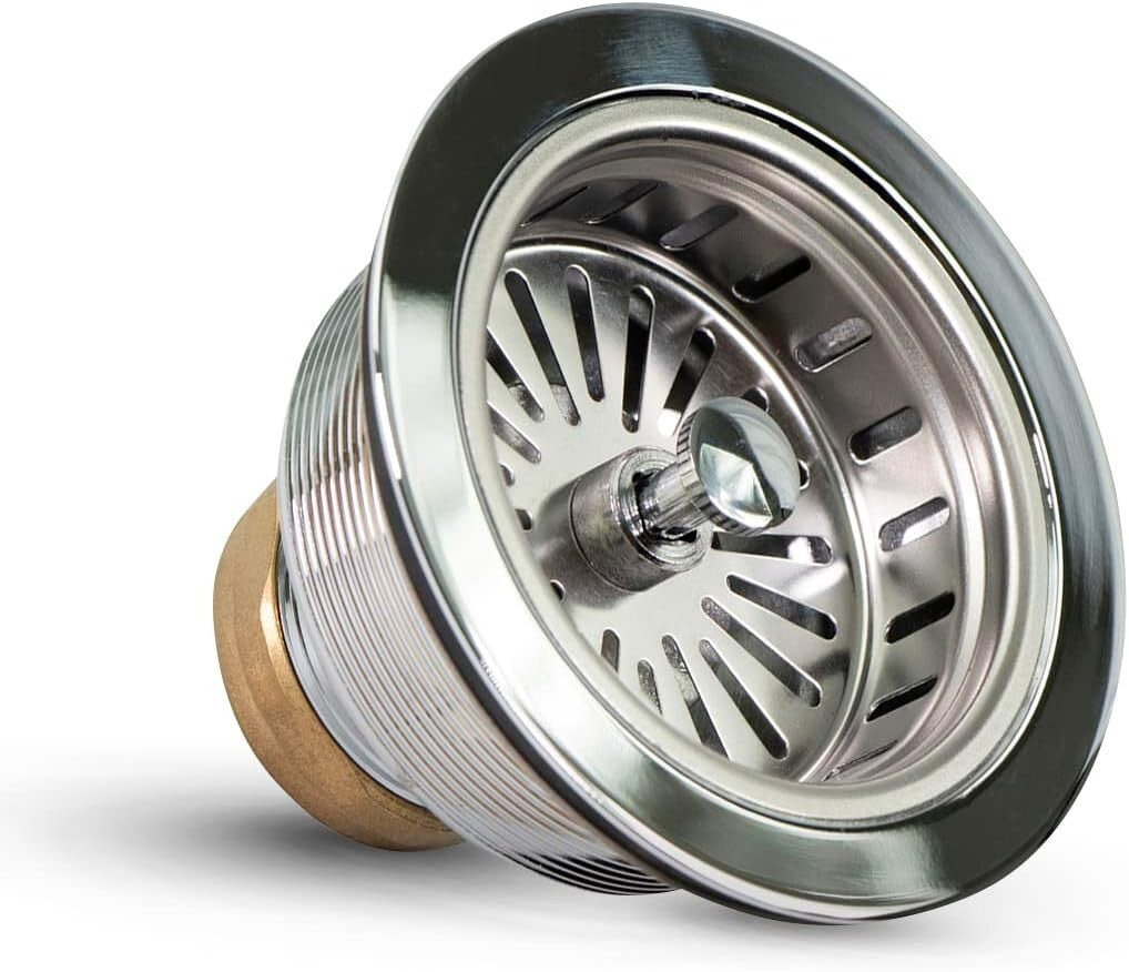 Durable Stainless Steel Sink Drain Assembly - Easy to Install & Clean, 1.79 Size