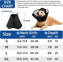 Load image into Gallery viewer, Breathable Soft Pet Cone for Large Dogs - Post-Surgery Adjustable Collar