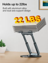 Load image into Gallery viewer, Height Adjustable Sit-to-Stand Laptop Riser with 360° Rotation – For All Laptops
