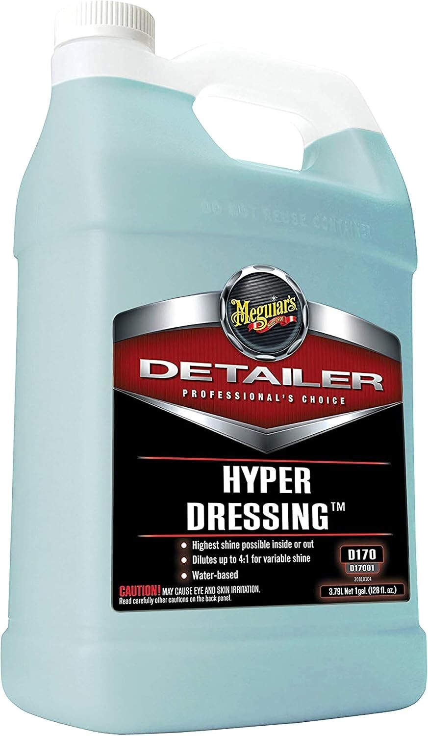 Hyper Dressing 1 Gallon - Advanced Shine for Interior and Exterior Car Surfaces