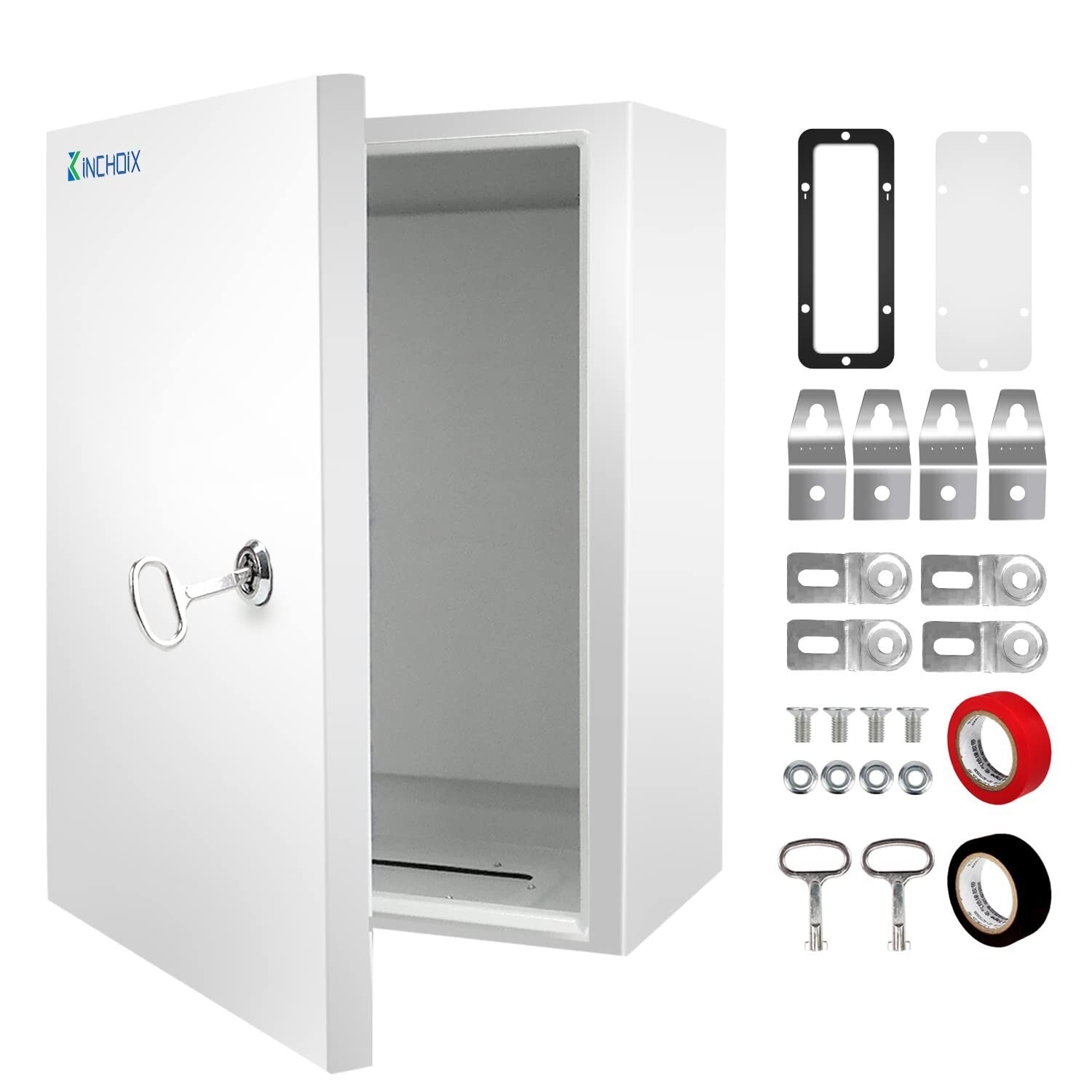 IP66 Waterproof Outdoor Electrical Box 24x16x10'' - Durable & Lockable Enclosure