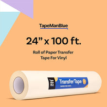 Load image into Gallery viewer, Easy-to-Use 24" x 100' Paper Transfer Tape - Perfect for Cricut &amp; Silhouette