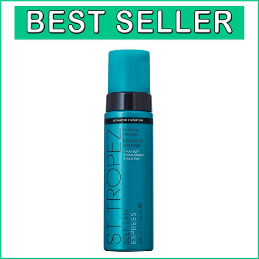Natural Self Tan Express Mousse - Quick & Easy Application, 1-3 Hour Development